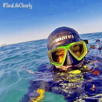 SeaVision prescription dive masks with maxvision yellow filter