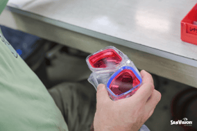 SeaVision Prescription Color Correcting Diving and Snorkeling mask installation