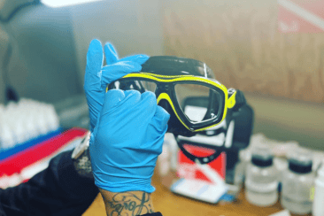how to properly care for your prescription dive mask
